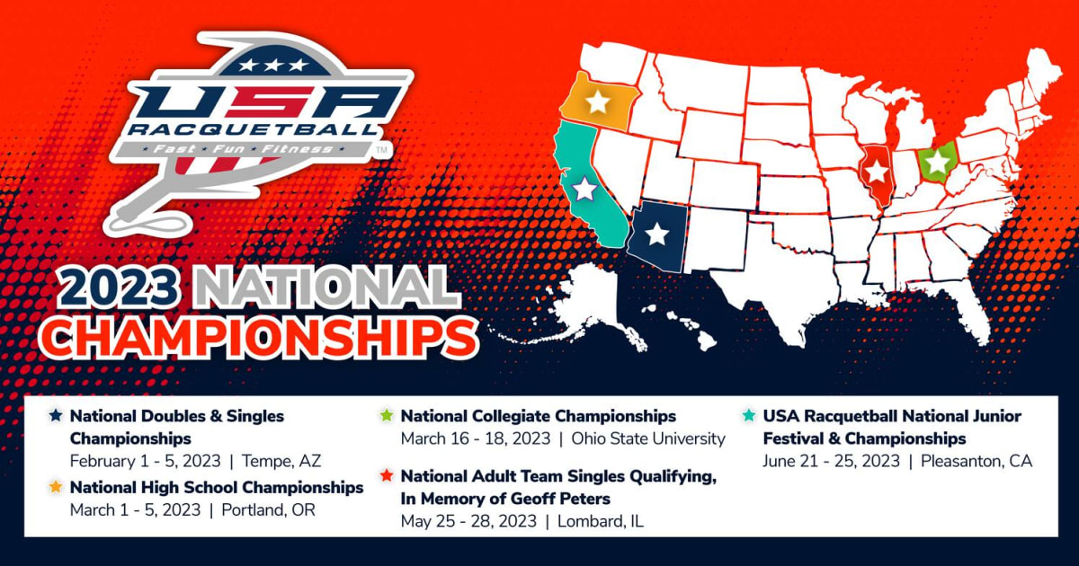USA Racquetball 2023 Championship Schedule